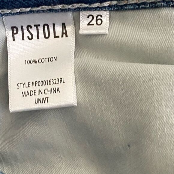 NEW Pistola Cassie Crop Super High Rise Straight in University Wash Size: 26 - Picture 5 of 8